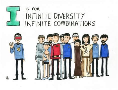 Star Trek Scribbles — Day 324 I Is For Infinite Diversity Infinite