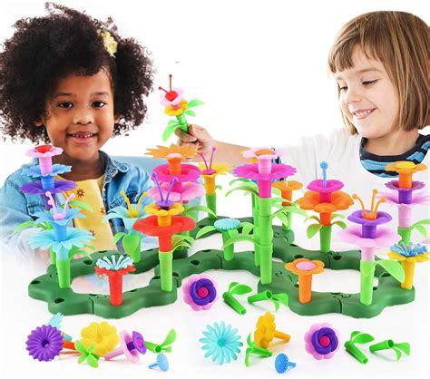 Acksonse Flower Garden Building Toys For Girls Educational Stem Toys For 3 4 5 6 7
