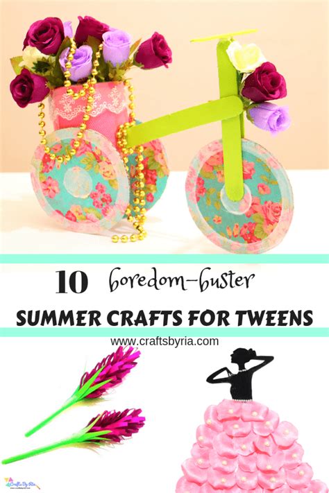 10 Summer Crafts For Tweens To Do When Bored Tween Crafts Summer