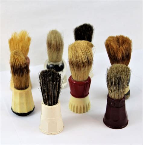 Vintage Barber Items Lot Of Shaving Brushes