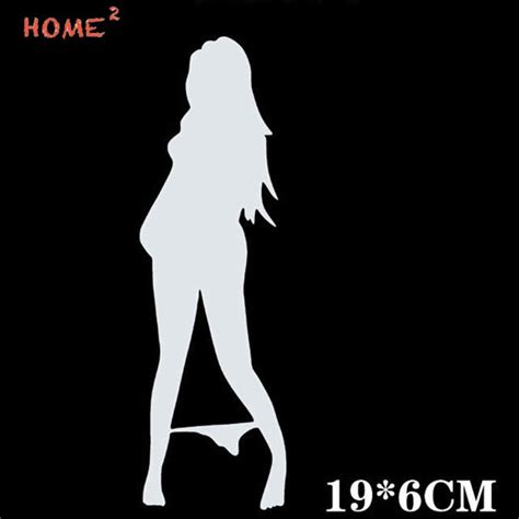 196cm Car Styling Sexy Girl Glue Stickers Auto Decorative Decal For