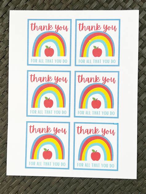 Thank You Teacher Appreciation Tags Leah With Love Candle Gift Tags