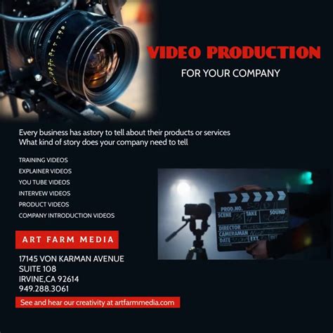 Video Production Flyer Template Postermywall