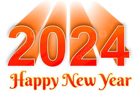 2024 New Style 3d Text Design Happy Year Vector 2024 New 3d Text