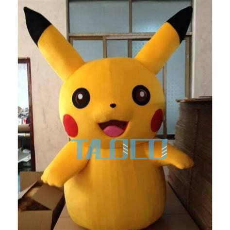 Pikachu Pokemon Adult Mascot Costume Hot Sale Cartoon Character