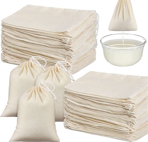 100 Pieces Cheesecloth Bags For Straining Reusable Tea