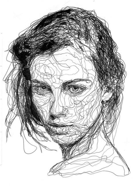 One Single Line Female Portrait By Kris Trappeniers Produção De