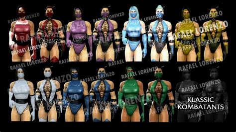 All Klassic Female Ninja Costume Skin Costume Mortal Kombat Mk9 Frost