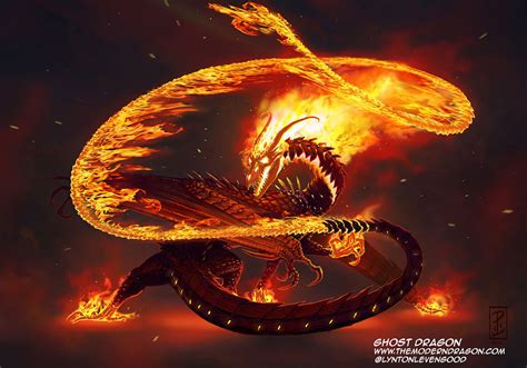 Ghost Rider Dragon By Lynton Levengood Rimaginarydragons
