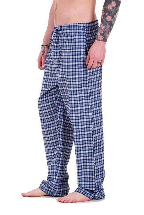 Mens Pyjama Bottoms Rich Cotton Woven Check Lounge Pant Nightwear Big 3xl To 5xl Ebay