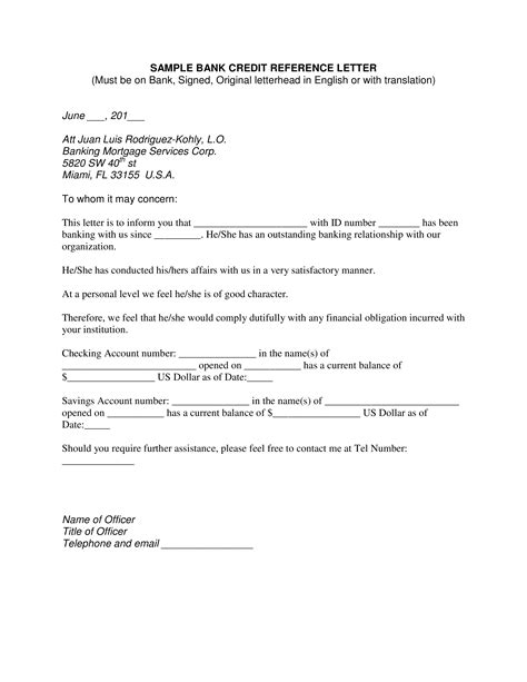 bank's letterhead must be used here. Accountant Reference Letter For Mortgage | Templates at allbusinesstemplates.com