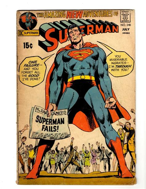 Superman 240 Original Vintage 1971 Dc Comics Comic Books Bronze