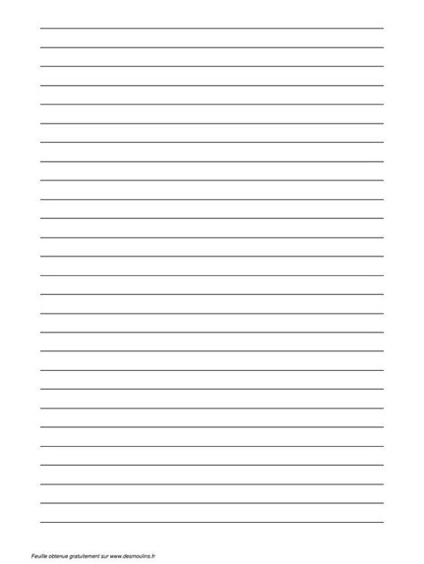 Lined Paper With Lines In The Middle And One Line At The Bottom On