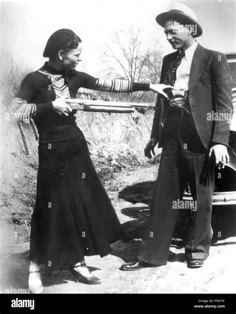 Bonnie And Clyde 1933 Namerican Criminal Bonnie Parker 1911 1934