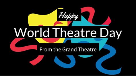 World Theater Day Logo Best Event In The World