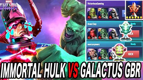 Hp Obelisk Or Regen Ctp Immortal Hulk T Vs Galactus Gbr I Marvel Future Fight Youtube