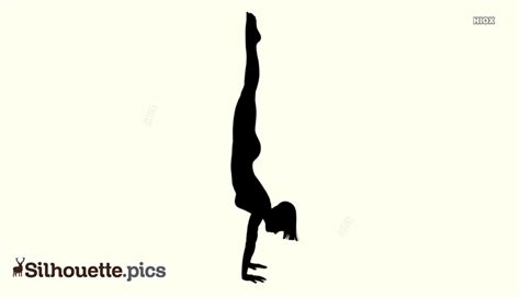 Handstand Yoga Pose Forte Yoga Silhouette Silhouettepics