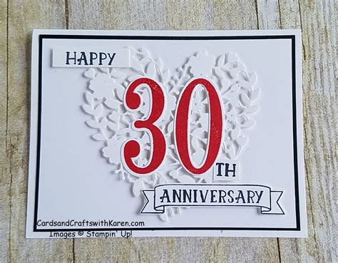 The metal foundry 30th pearl wedding anniversary sundial gift idea is a great present for him, for her or for a couple to celebrate 30 years of marriage. Happy 30th Anniversary to my husband! | Cards and Crafts ...