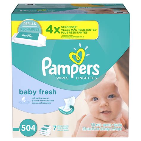 Pampers Baby Wipes Baby Fresh 7 Refill Packs 504 Total Wipes Walmart
