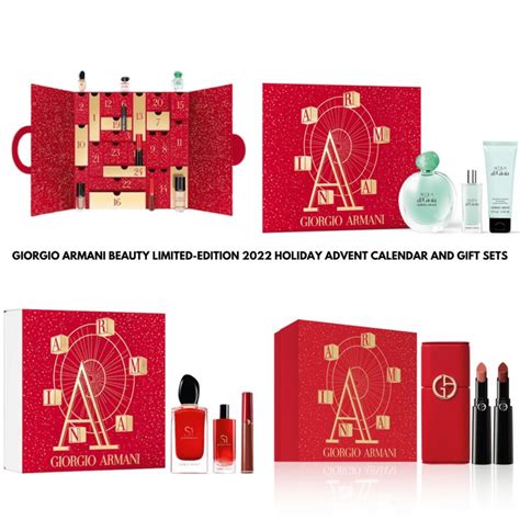Giorgio Armani Limited Edition 2022 Holiday Advent Calendar And T