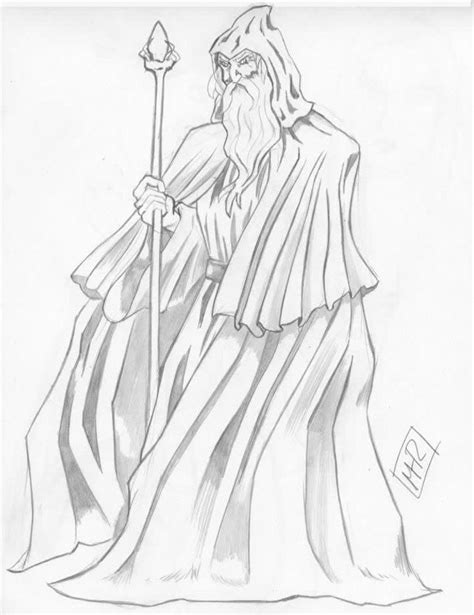 Wizard By Mhunt On Deviantart Wizard Deviantart Female Sketch