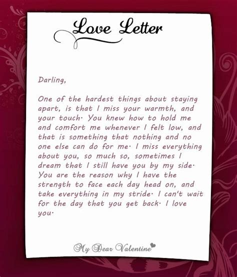 Romantic Letters For Girlfriend Love Letter To Girlfriend Romantic