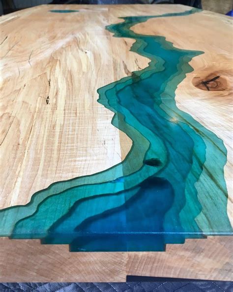 Live Edge Epoxy River Spalted Maple Dining Table With Juniper Etsy