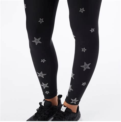 Studded Star Leggings Star Print Workout Clothes POPSUGAR Fitness