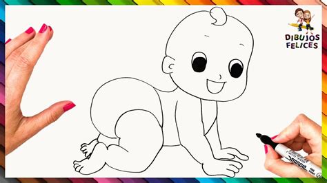 Cómo Dibujar Un Bebé Paso A Paso Dibujo Fácil De Bebé Bebes para