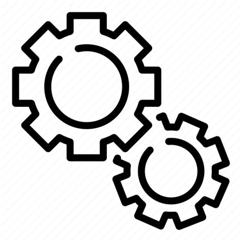 Cog Cogwheel Engine Gear Machine Mechanism Web Icon