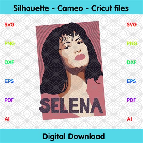 Selena Quintanilla Latina Christmas Trends Svg Silhouette Cameo