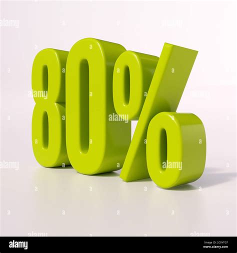 Percentage Sign 80 Percent Stock Photo Alamy