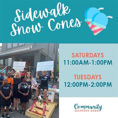 Sidewalk Snow Cones — Community Happens Here