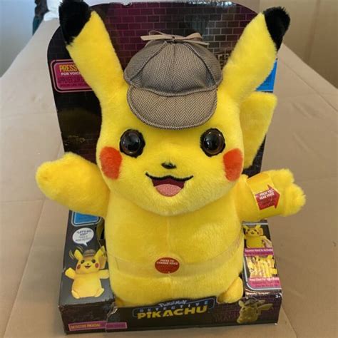 2019 Wicked Cool Toys Pokemon Detective Pikachu Movie 12 Talking Plush