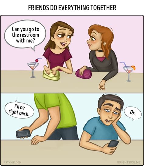 9 Truthful Cartoons About The Differences Between Female And Male Friendships Male Friendship