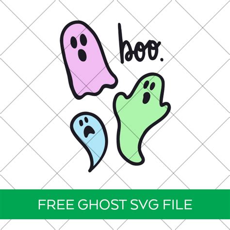 FREE Ghost SVG File - Halloween SVG - Pineapple Paper Co.