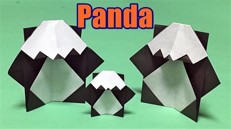 Origami Panda Easy Instructions How To Make A Paper Panda Easy But