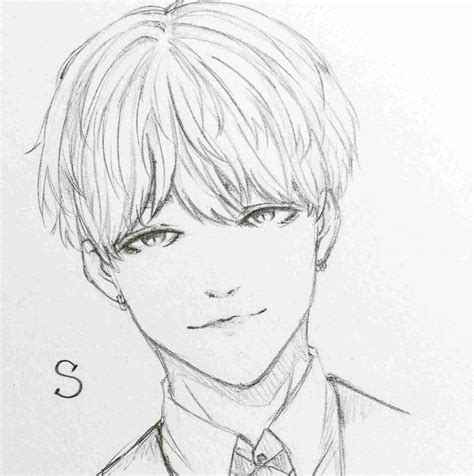See more ideas about bts drawings, bts fanart, kpop fanart. Bts V Drawing Easy at PaintingValley.com | Explore ...
