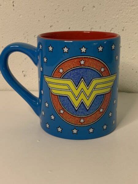 Dc Comics Wonder Woman Glitter Ceramic Mug 14 Oz Superhero Coffee Tea Cup For Sale Online Ebay