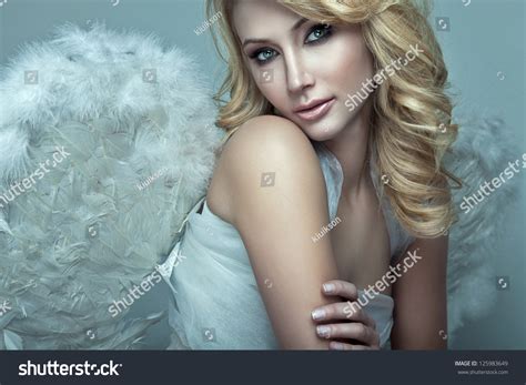 Beautiful Blonde Angel Stock Photo Shutterstock