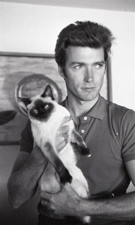 Clint Eastwood Men With Cats Cat People Celebrities With Cats