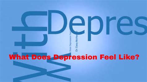 What Are The Feelings Of Depression Youtube