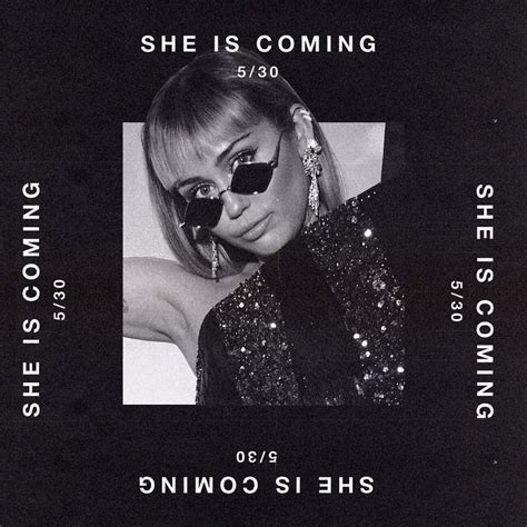 Einzigartig Miley Cyrus She Is Coming Album Cover