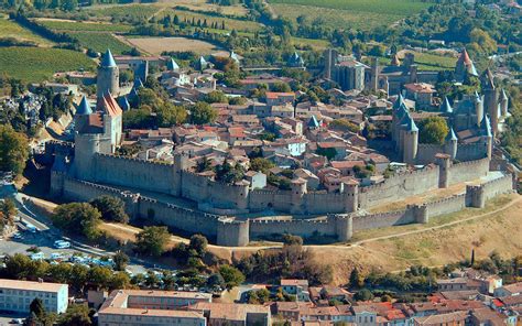 France Castle Of Carcassonne Carcassonne Castle Castle Paris Skyline
