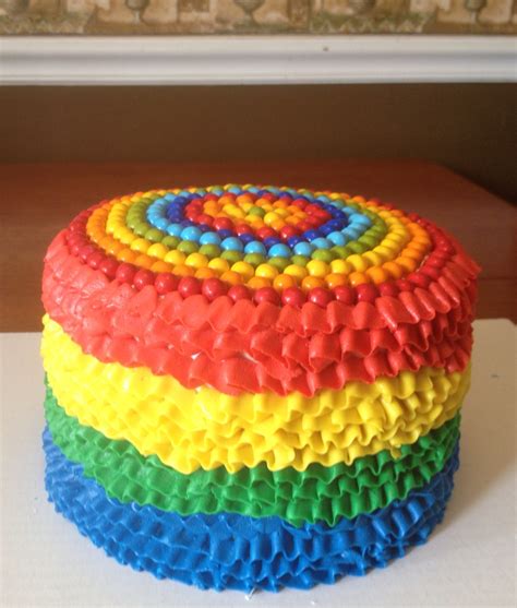 Shop Craft Bake The Buttercream Rainbow Ruffle Cake