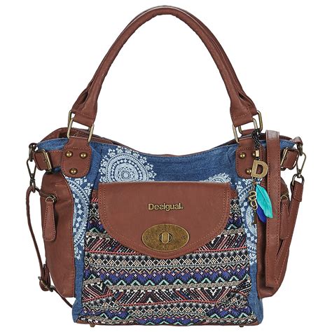 Sac bowling, largeur 21 cm, hauteur 31 cm, profondeur 16 cm. Sac main desigual pas cher
