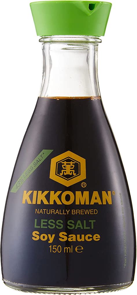Kikkoman Reduced Salt Soy Sauce 150ml Uk Grocery