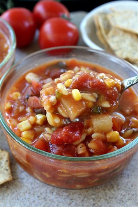 Choosing the best canned tomato soup is not an easy thing to do, especially when the options are uncountable. Tomato Garden Vegetable Soup - Great Grub, Delicious Treats