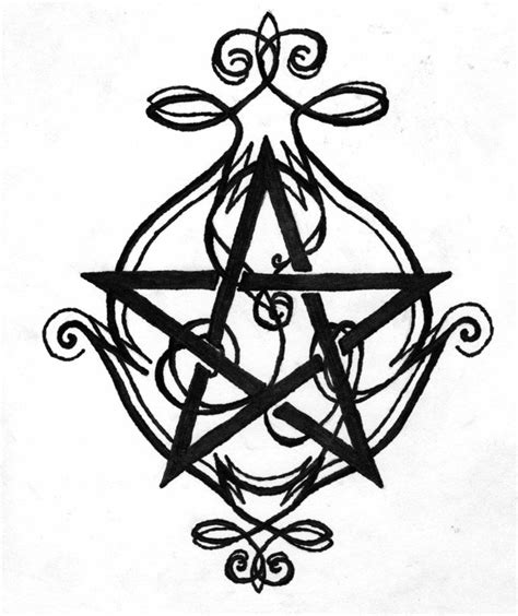 Pentagram Tattoo Design By Nymphera On Deviantart Wiccan Tattoos