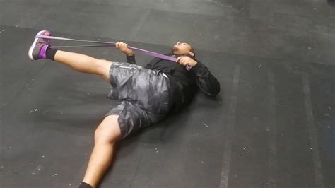 Band Assisted Straight Leg Piriformis Stretch Youtube